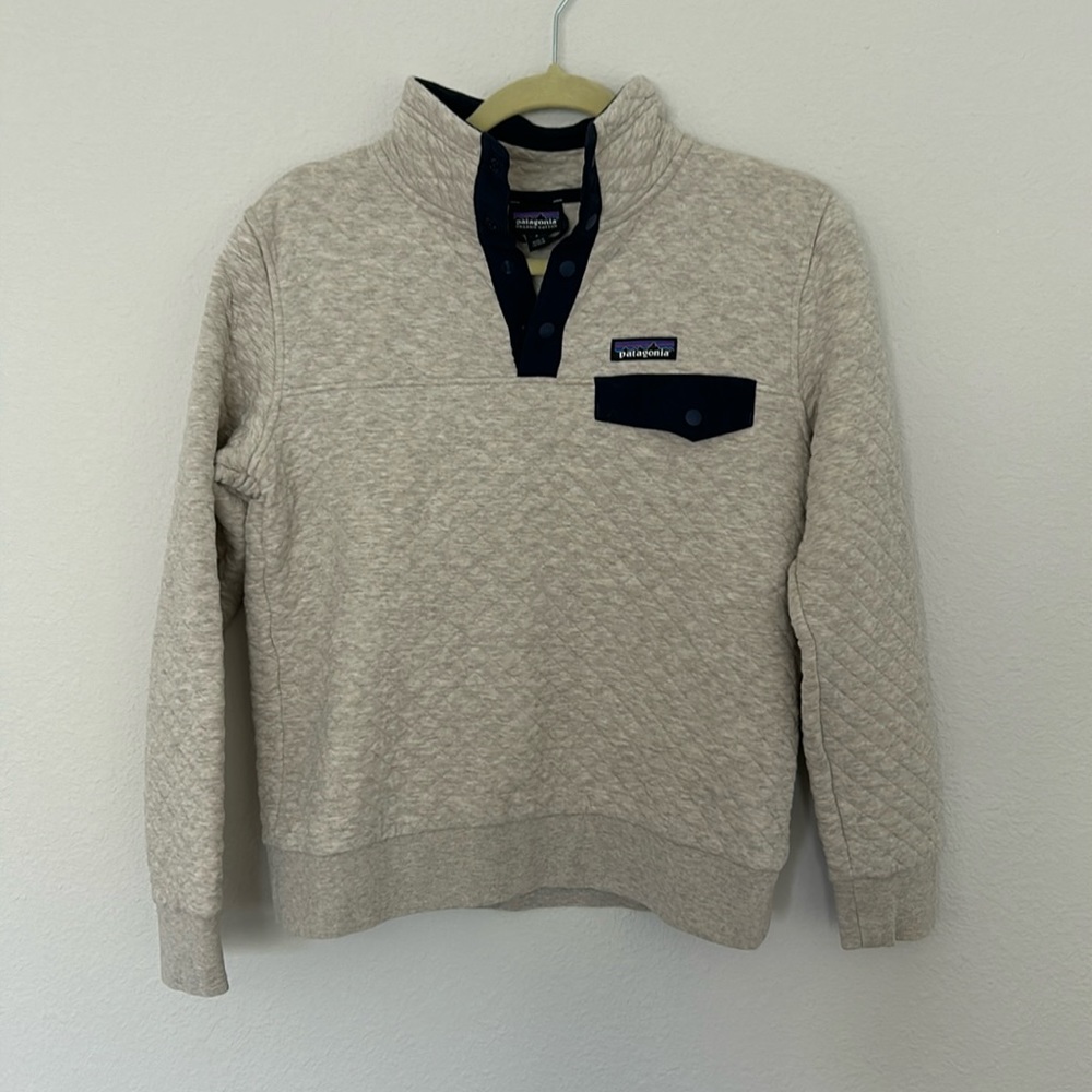 Patagonia cotton quilted pullover